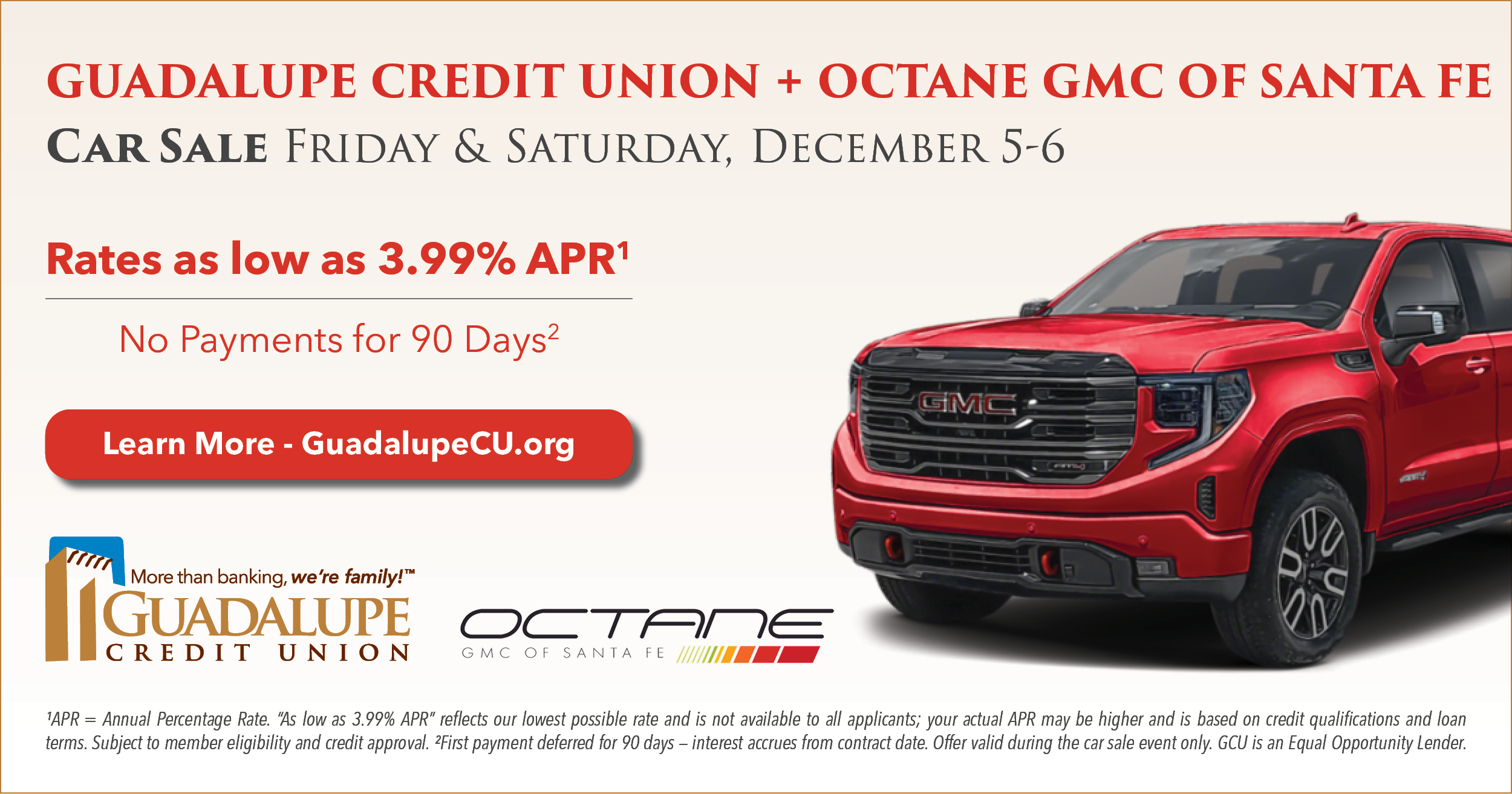 GCU - Octane GMC of Santa Fe Car Sale ad